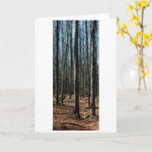 Carte Arbres à la fin de l'automne : Numériquement Forêt (Fleur jaune)