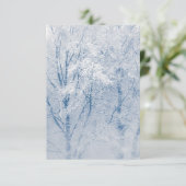 Carte Arbres couverts de neige Photo hiver (Debout devant)