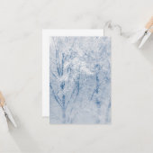 Carte Arbres couverts de neige Photo hiver (Devant/Arrière en situation)