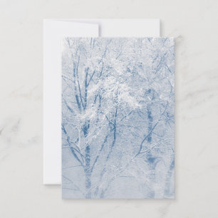 Carte Arbres couverts de neige Photo hiver