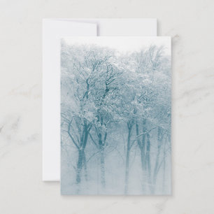 Carte Arbres couverts de neige Photo hiver