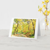 carte ARBRES D'AUTOMNE (Fleur jaune)