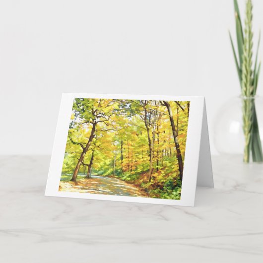 carte ARBRES D'AUTOMNE (Devant)