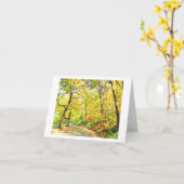 carte ARBRES D'AUTOMNE (Fleur jaune)