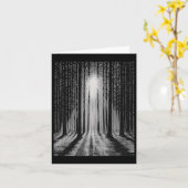 Carte Arbres de grunge de forêt foncée effrayant Hallowe (Fleur jaune)