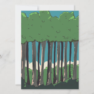 Carte Arbres de la forêt japonaise