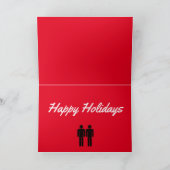 Carte Arbres de Noël arc en ciel Hommes (Intérieur)