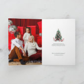 Carte Arbres de Noël Sucre de canne Joyeux Noël (Intérieur)