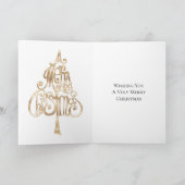 Carte Arbres de Noël verts (Intérieur)