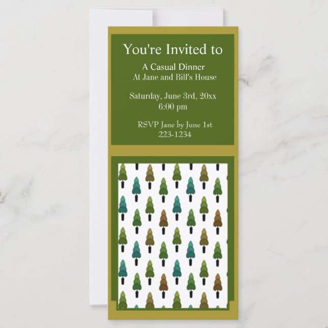 Carte Arbres de vacances (Devant)