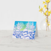 Carte Arbres d'hiver (Fleur jaune)