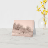 Carte Arbres d'hiver (Fleur jaune)