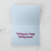 Carte Arbres éditable en hiver Noël Joyuses Fêtes (Intérieur)