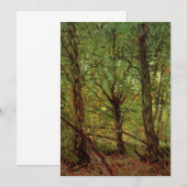 Carte Arbres et sous-bois par Vincent van Gogh (Devant / Derrière)