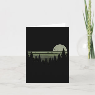 Carte Arbres Faune Nature Forêt Vintage Randonnée Avent
