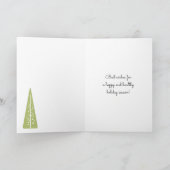 Carte Arbres modernes du milieu du siècle Message person (Intérieur)