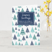 Carte Arbres modernes Fêtes de Noël des clients (Fleur jaune)