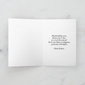 Carte Arbres modernes Fille et famille Joyeux Noël (Intérieur)