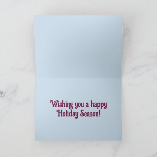 Carte Arbres modifiables en hiver Noël Joyeux jours féri (Intérieur)