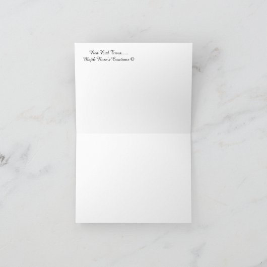 Carte Arbres rouges....... (Intérieur)