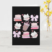 Carte Arc Bow Book Café Saint-Valentin Bibliophile Bibli (Fleur jaune)