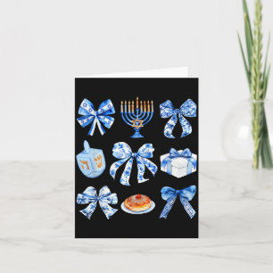 Carte Arc de Hanukkah Coquette Arc juif Arc de Ménorah F