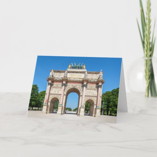 Carte Arc de triomphe Carrousel à Paris, France (Devant)
