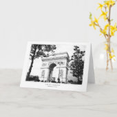 Carte Arc De Triomphe Greeting (Fleur jaune)