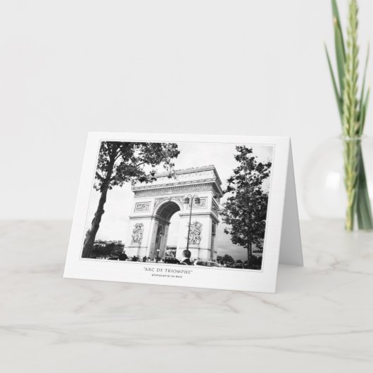 Carte Arc De Triomphe Greeting (Devant)
