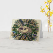 Carte Arc de Triomphe vintage Paris (Fleur jaune)