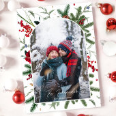 Carte Arc Élégante de vacances photo Couple modern