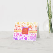 Carte Arc en arc-en-ciel Fun Inspirivity Floral Custom (Devant)