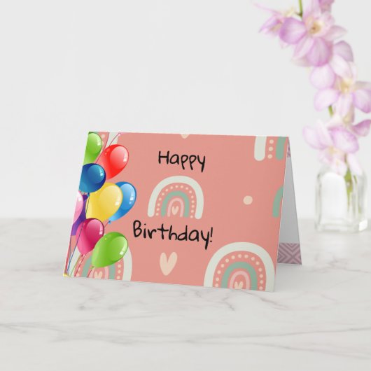 Carte Arc-en-ciel  (Orchidée)