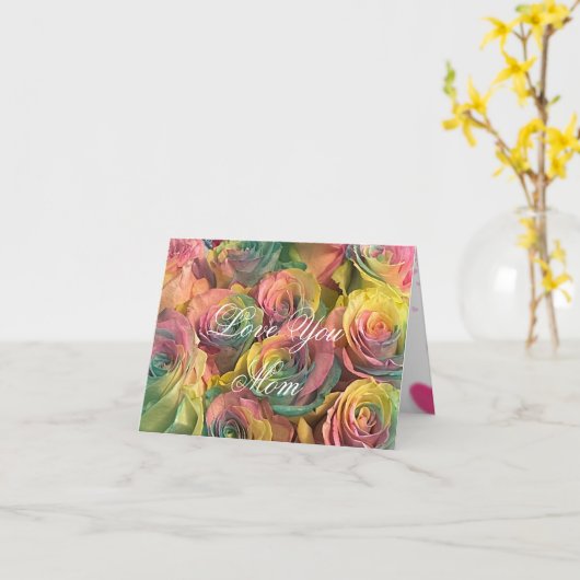 Carte Arc-en-ciel (Fleur jaune)