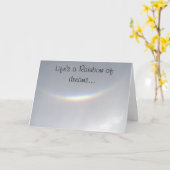 Carte Arc-en-ciel (Fleur jaune)