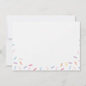 Carte Arc en ciel arrose la crème glacée Merci bébé (Dos)