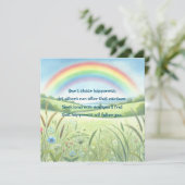 Carte Arc-en-ciel / Champ et devis (Debout devant)