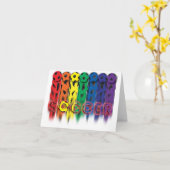 Carte arc-en-ciel de football (Fleur jaune)