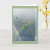 Carte Arc-en-ciel de la Saint Patrick (Fleur jaune)