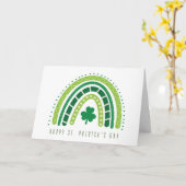 Carte Arc-en-ciel de la Saint-Patrick | Trèfle fantaisis (Fleur jaune)