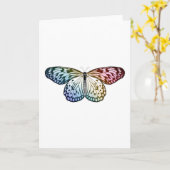 Carte Arc-en-ciel de papillon (Fleur jaune)