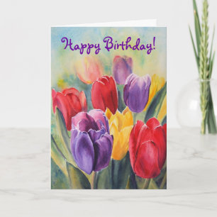 Carte Arc-en-ciel de Tulip - Joyeux anniversaire!
