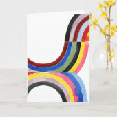 Carte Arc-en-ciel déconstruit - vertical (Fleur jaune)