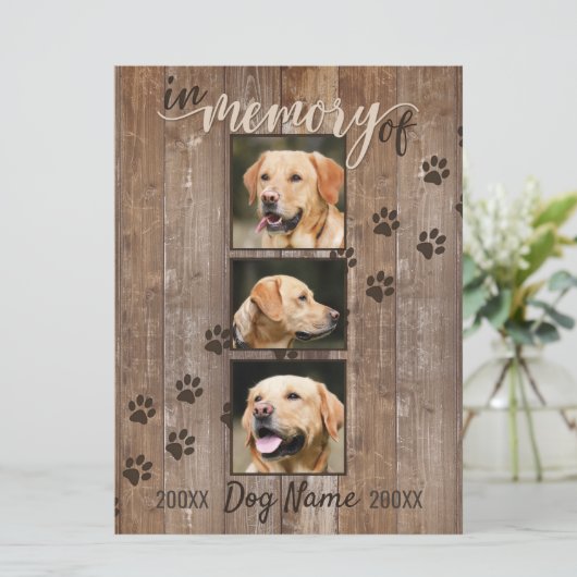 Carte Arc-en-ciel en bois rustique personnalisée (Debout devant)