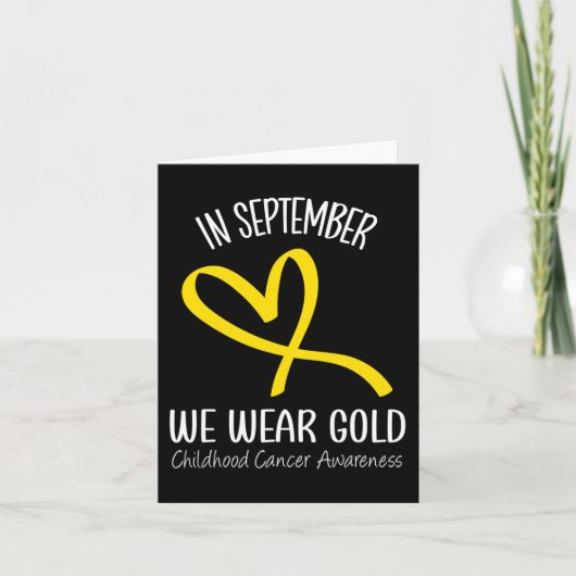 Carte Arc-en-ciel En Septembre Nous Portons Or Cancer En (Devant)