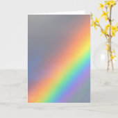 Carte arc-en-ciel jaune bleu rouge violet (Fleur jaune)