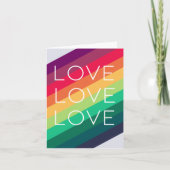 Carte Arc-en-ciel | Love Love Love Love Modern Style LGB (Devant)