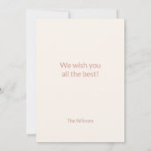 Carte Arc-en-ciel mignon avec éclaboussure des lacs Aqua (Dos)