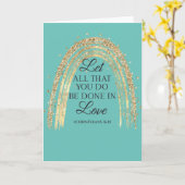 Carte Arc-En-Ciel Or En Amour (Fleur jaune)