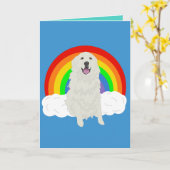 Carte arc-en-ciel personnalisable Blank Great Pyre (Fleur jaune)